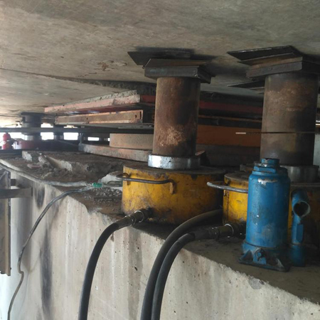 箱梁支座拆除更換